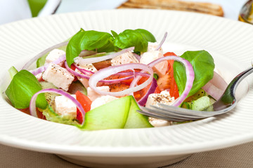 Fresh mediterranean salad.