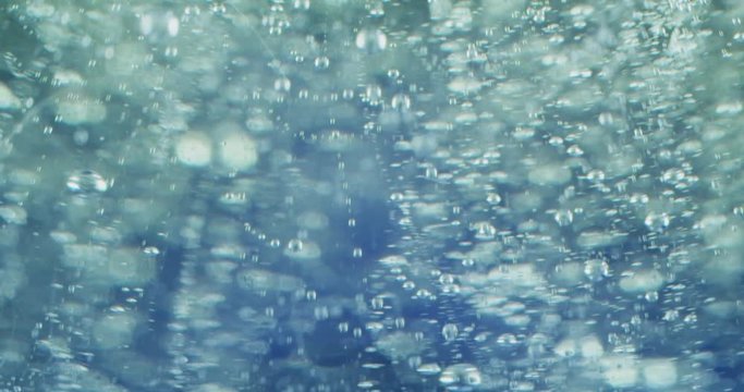 Extreme macro of bubbles in color  jello cream (gel). 4k. 
