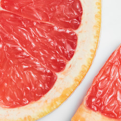 Abstract red background with citrus-fruit