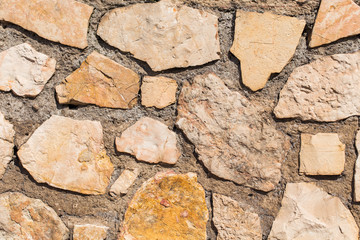 wall of stones as a texture