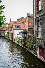 Fototapeta na wymiar Bruges la Venise du Nord et ses canaux 