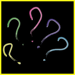 Fototapeta premium question marks