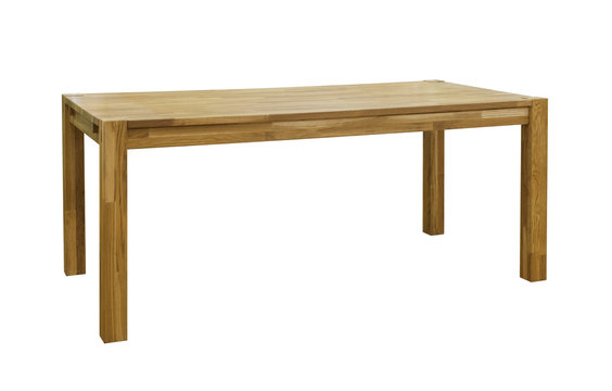 wooden table isolated
