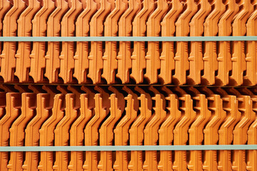 Texture with red tile roof