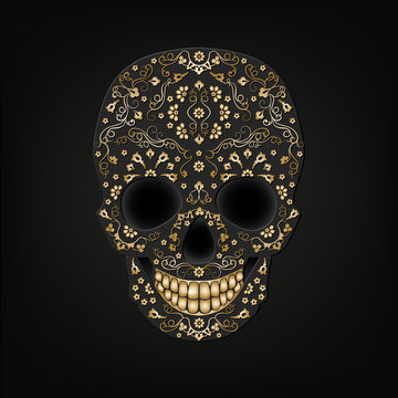 Skull ornament