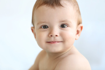 Cute baby, closeup