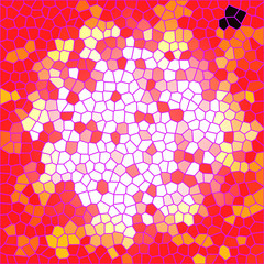 Mosaic abstract background red