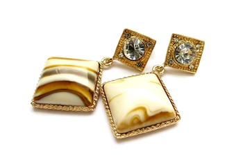 Серьги с натуральным камнем