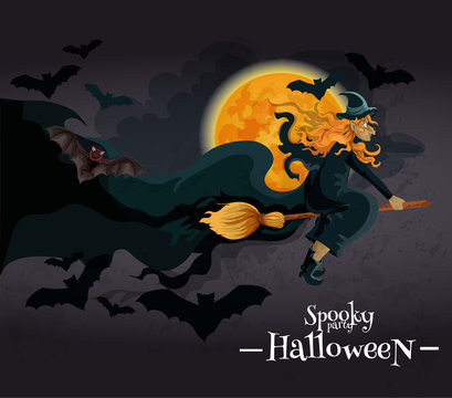 Spooky Halloween Party invitation banner