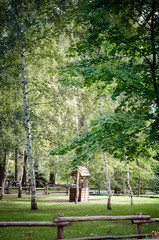 lake and path in the park