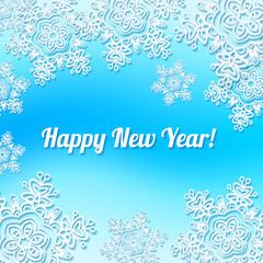 Blue vector new year background