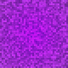 Abstract violet pixel mosaic seamless background
