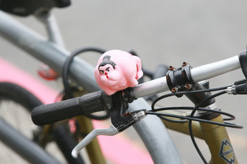Plastic bicycle ornament