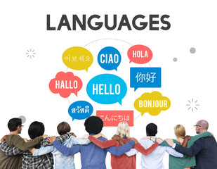 Multilingual Greetings Languages Concept