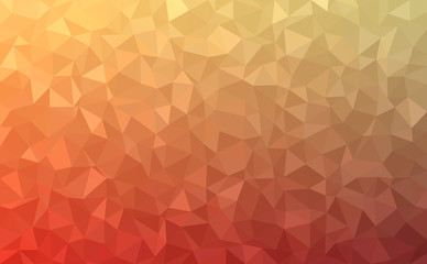 Polygonal vector mosaic - red, yellow, orange - autumn colors