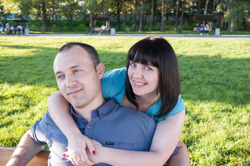 Loving couple on a date  