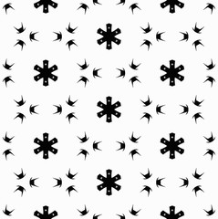 Ornament with elements of black, white and gray. 
S