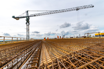 New road construction site