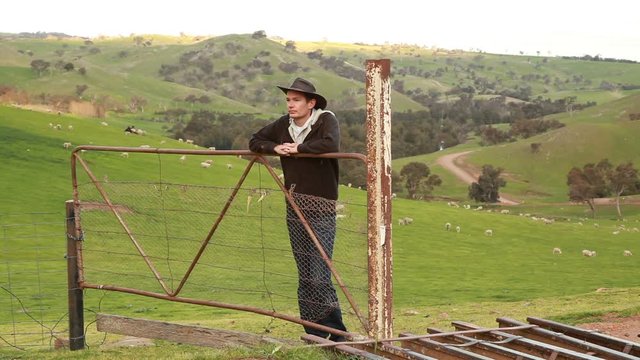 Aussie sheep farmer