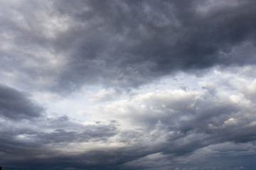 Naklejka na ściany i meble black clouds in the sky as the background