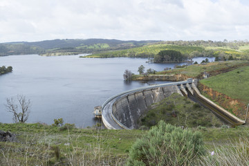 Concrete Arch Dam, Myponga Reservoir, South Australia