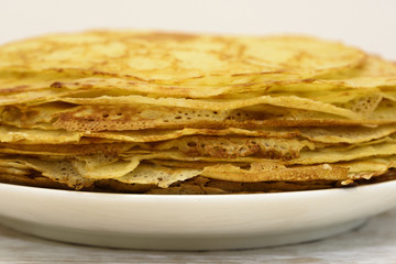 Pancakes on plate