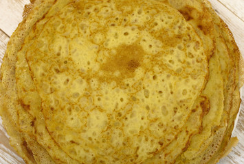 Pancakes on plate
