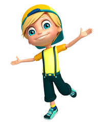 Kid boy with Funny pose