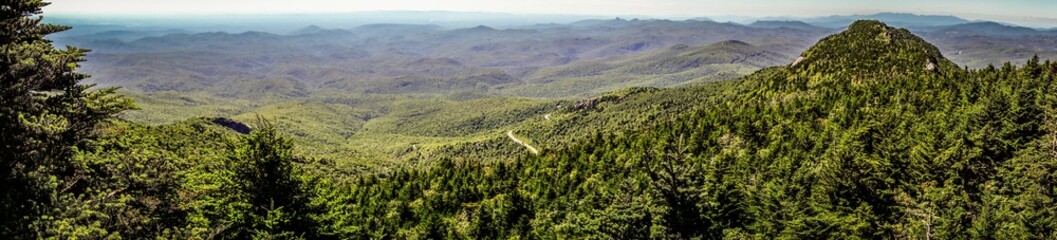 Fototapeta premium nature trail scenes to calloway peak north carolina