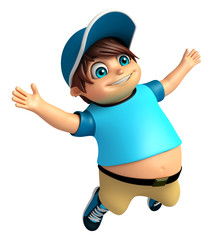 Kid boy with Jumping pose