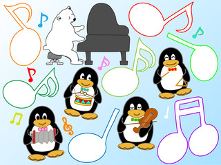 ペンギンのコンサート