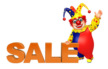 Clown with Sale sign
