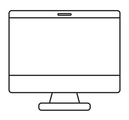 Computer icon. Technology gadget and communication theme. Isolated design. Vector illustration