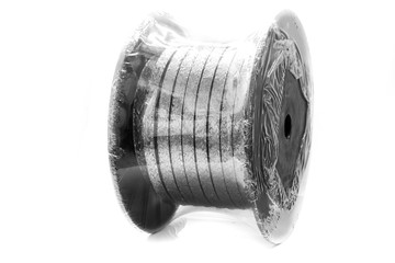 Gaskets for industry spare parts for water pump on white background.