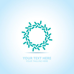 Abstract geometry logo, design concept, emblem, icon, flat logotype element for template.