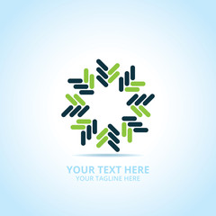 Abstract geometry logo, design concept, emblem, icon, flat logotype element for template.