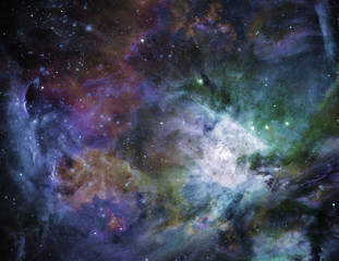 Obraz na płótnie Canvas Galactic Space Some elements provided courtesy of NASA 