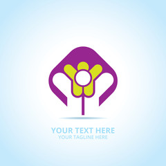 Abstract family logo, design concept, emblem, icon, flat logotype element for template.