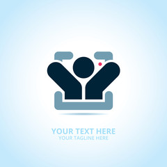 Fototapeta premium Abstract photography logo, design concept, emblem, icon, flat logotype element for template.