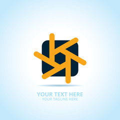 Obraz premium Abstract photography logo, design concept, emblem, icon, flat logotype element for template.