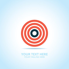 Abstract signal logo, design concept, emblem, icon, flat logotype element for template.