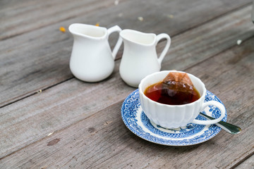 english tea on the table
