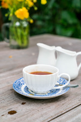 english tea on the table