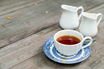 english tea on the table