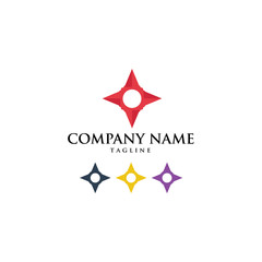 Obraz premium Compass Navigation Icon Logo Vector