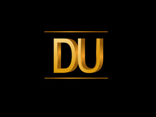 DU Initial Logo for your startup venture