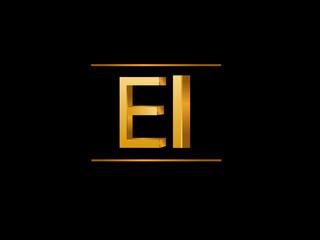 EI Initial Logo for your startup venture