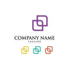 Obraz premium Connection Partnership Corporate Logo Icon Vector