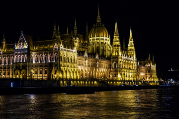 Fototapeta premium Hungarian Parliament in Budapest city.