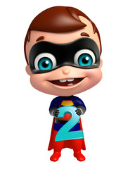 cute superbaby with 2 Digit